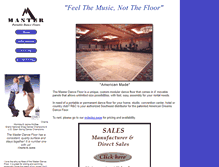 Tablet Screenshot of masterdancefloor.com